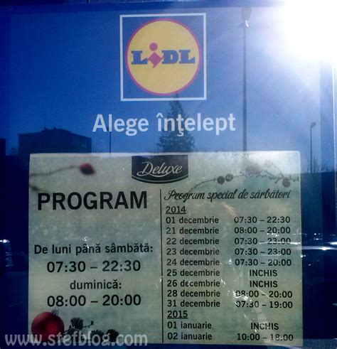 Program de lucru Lidl din Iaşi 